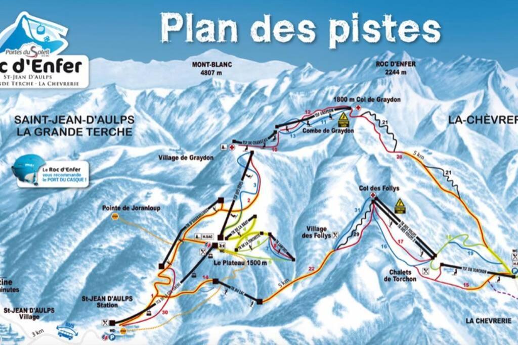 Au Pied Des Pistes B31, Chaleureux Studio 4 Pers, Vue Sur La Vallee Imprenable Avec Wifi, Draps Non Compris Сен-Жан-д'Ольп Экстерьер фото